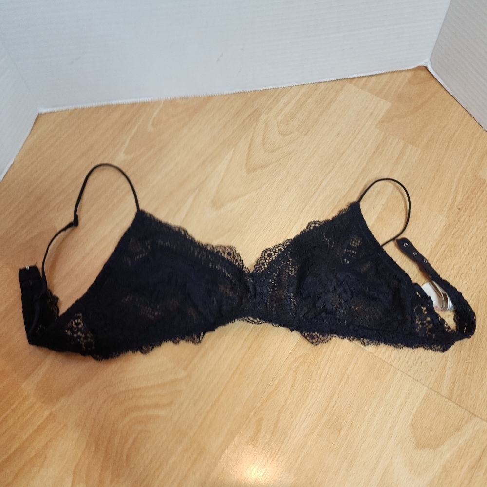 Free People Black Maya Multiway Bralette Lace Bra Size Small - Picture 4 of 12
